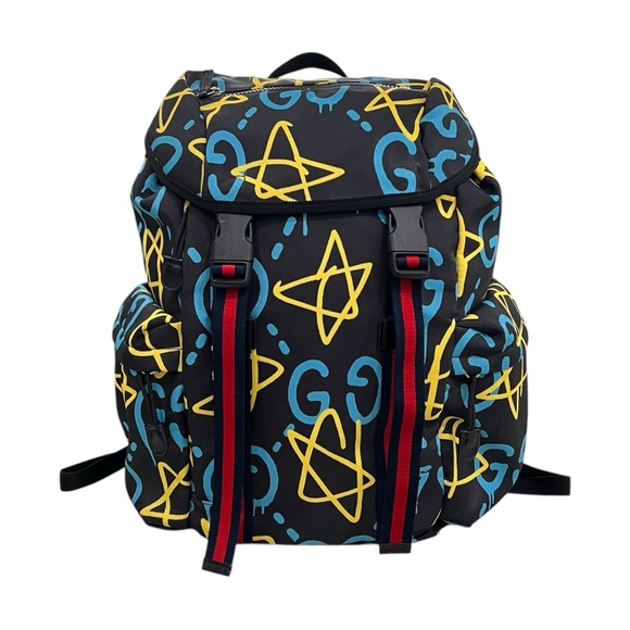 Gucci Ghost Monogram Techpack Backpack - Picture 1 of 13